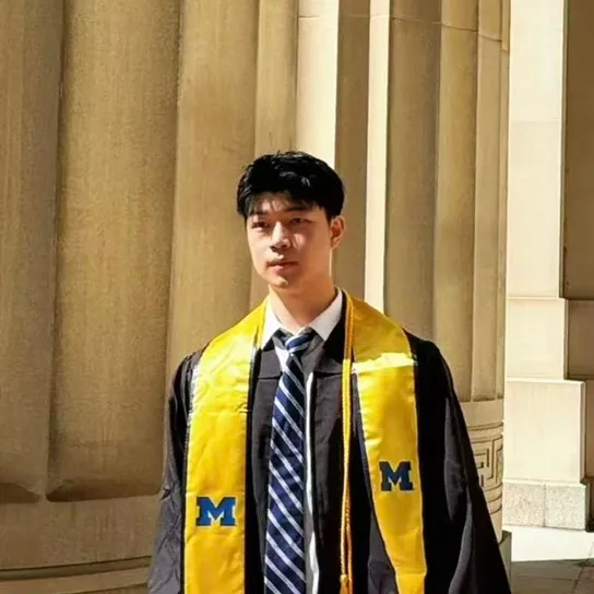 Haoling Pu at his Michigan graduation